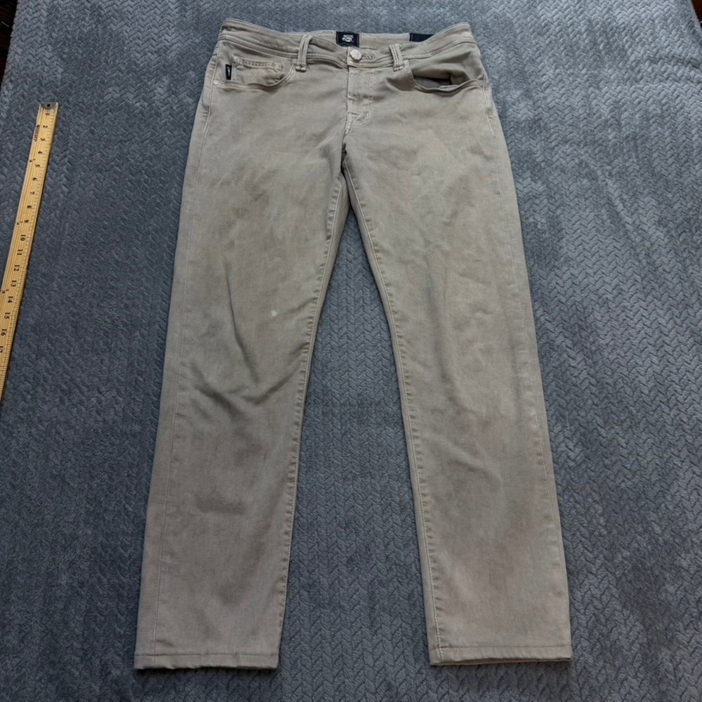 Tramarossa Michelangelo Slim Pants Mens 34x29 Tan Khaki Slim Fit G125-M01 Luxury